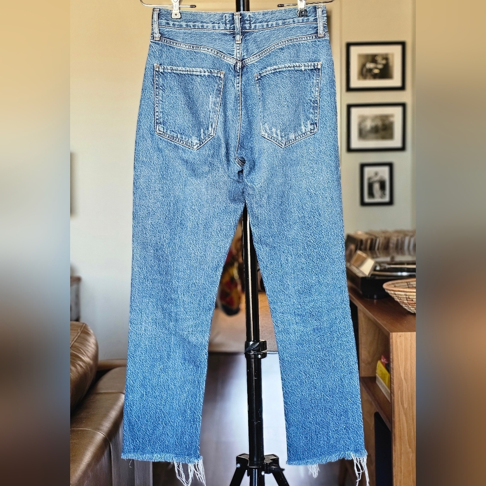 Agolde Riley High Rise Straight Crop Jeans - Picture 9 of 11